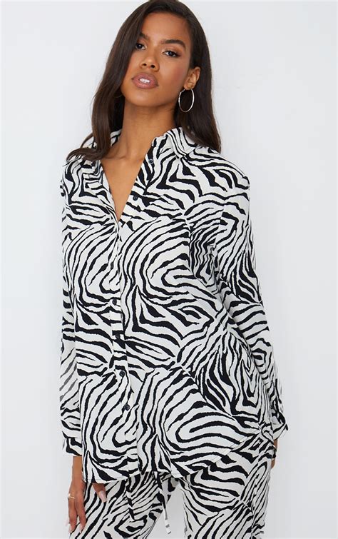 zebra print shirt for women